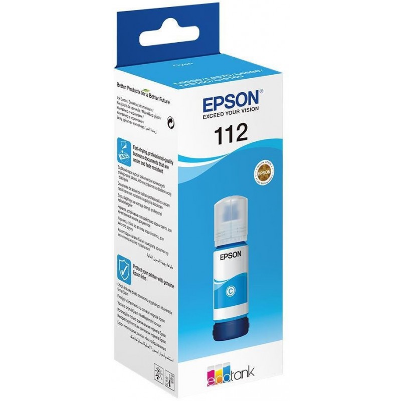 Epson 112 EcoTank bouteille d'encre liquide CYAN 70ml