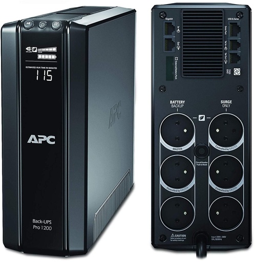 [BR1200G-FR] APC Back-UPS Pro 1200VA, LineInteractif, LCD, 230V